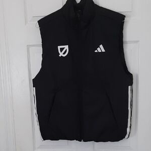 adidas City Tech Black Climawarm Vest with White Logos